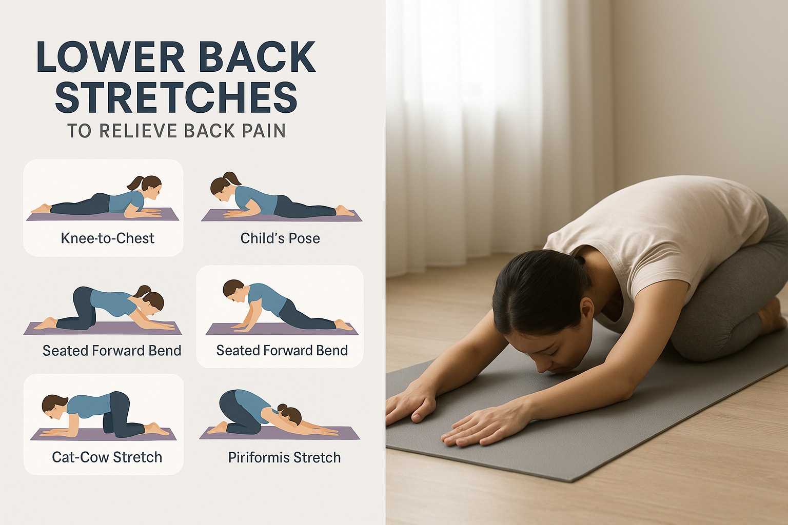 초보자 요통 스트레칭