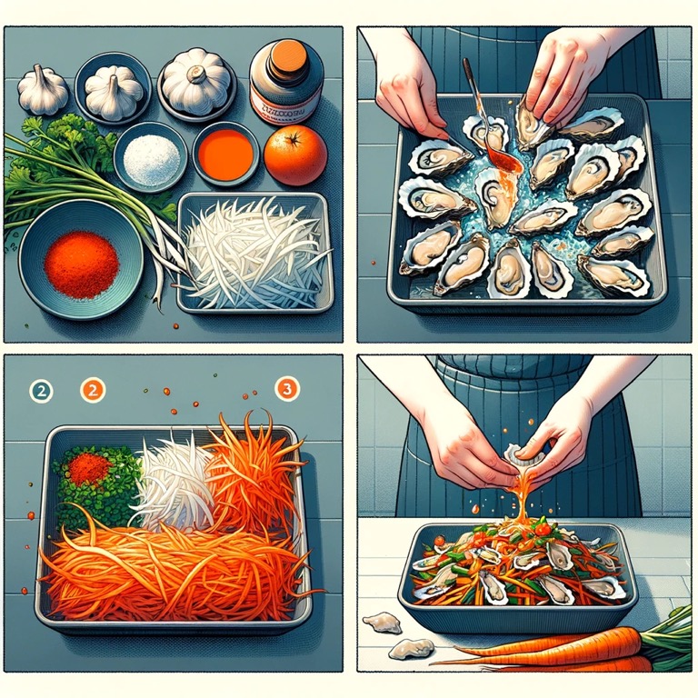 무생채굴무침 요리법