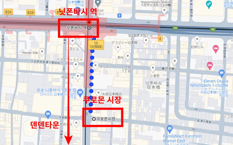 닛폰바시 역 쿠로몬 시장