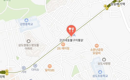 고가네숯불구이통닭-위치