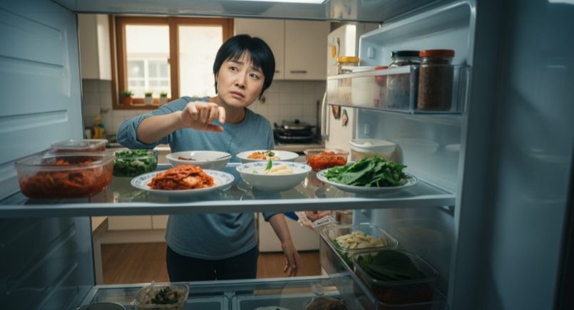 음식 선택 멈춤