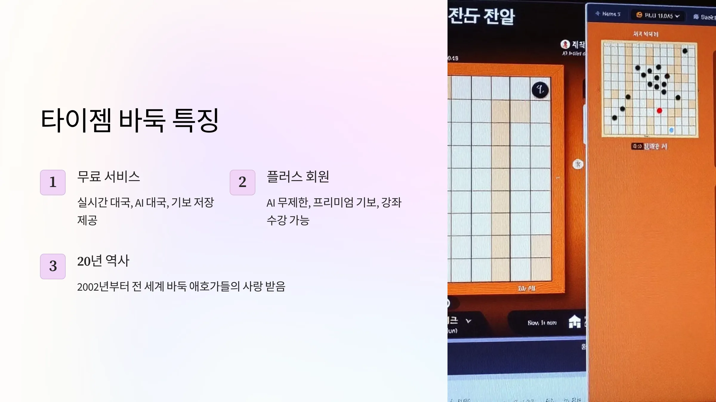 타이젬 바둑 설치와 대국실 입장 가이드