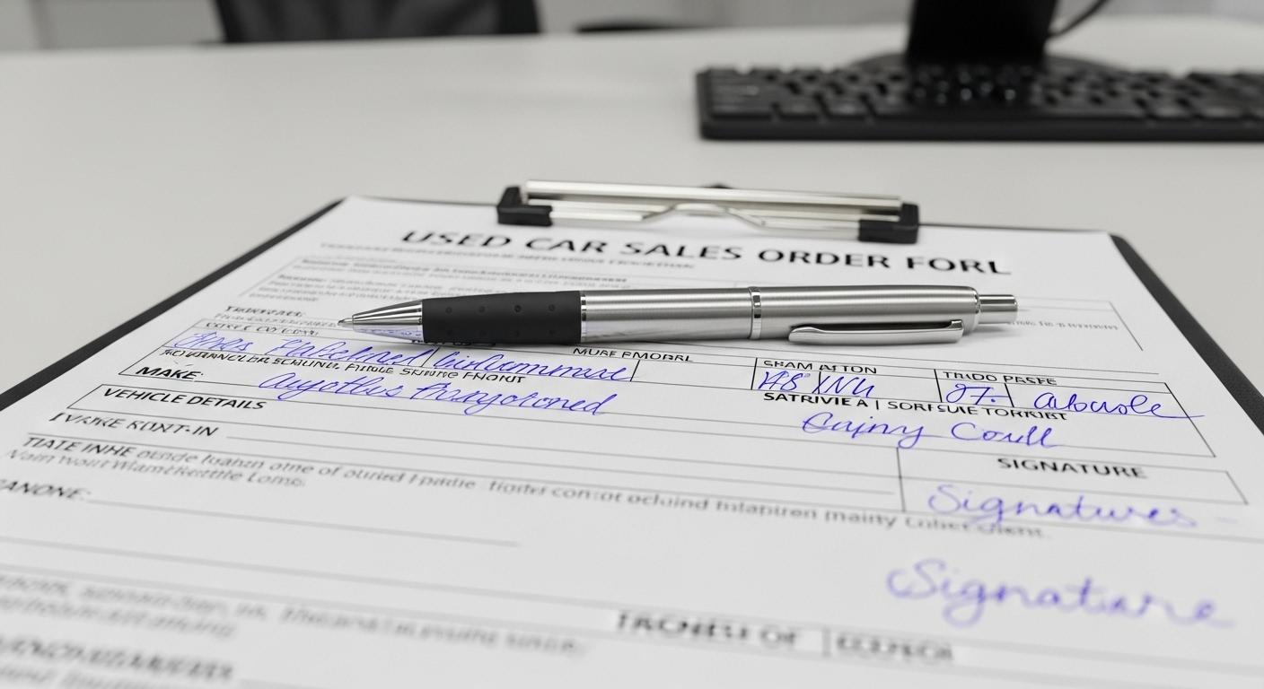 중고차 판매 순서