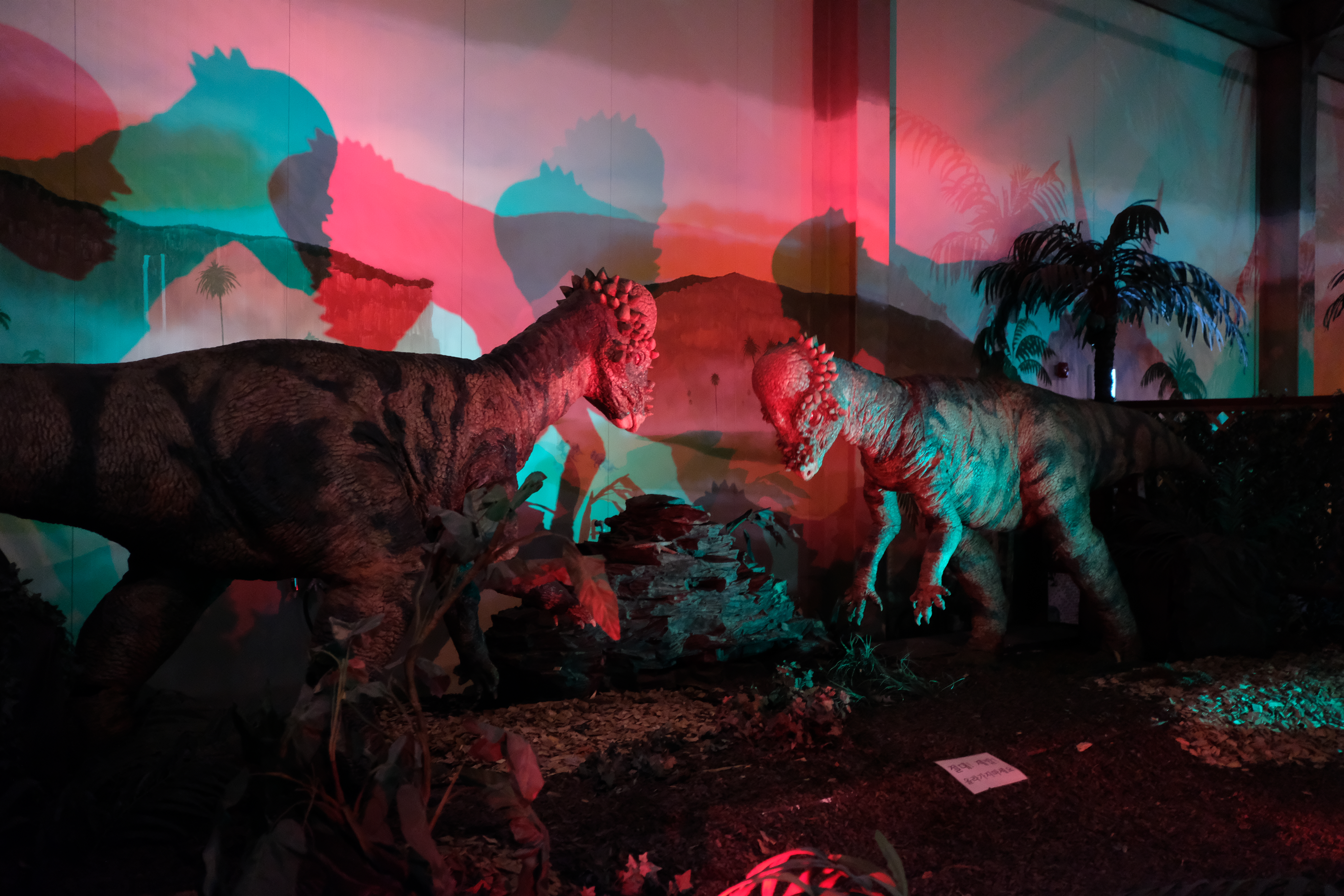 덕평공룡수목원 곤충관 내부 공룡모형1