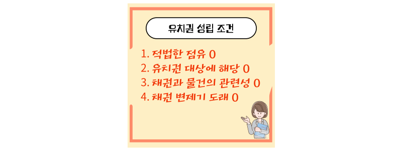 유치권 성립 요건