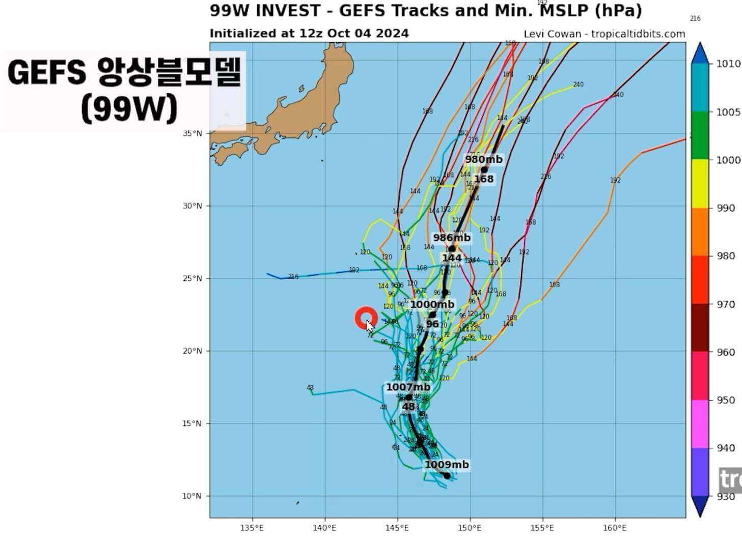 미국 해양대기청 앙상블 모델