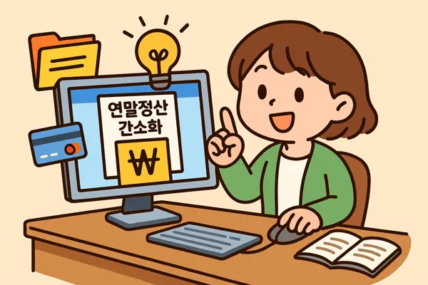 연말정산 전체 자료 내려받기 단계 이미지