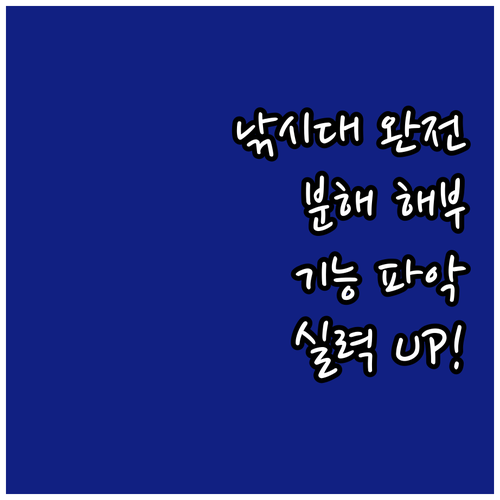 낚시대 부품별 기능 완벽 해부 낚시 