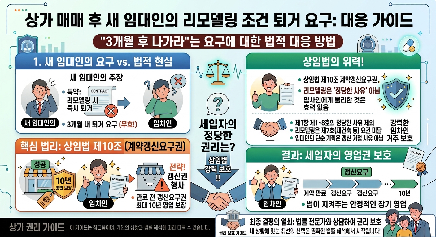 상가 매매 후 새 임대인이 리모델링 조건 퇴거 &ldquo;3개월 후 나가라&rdquo; 한다면