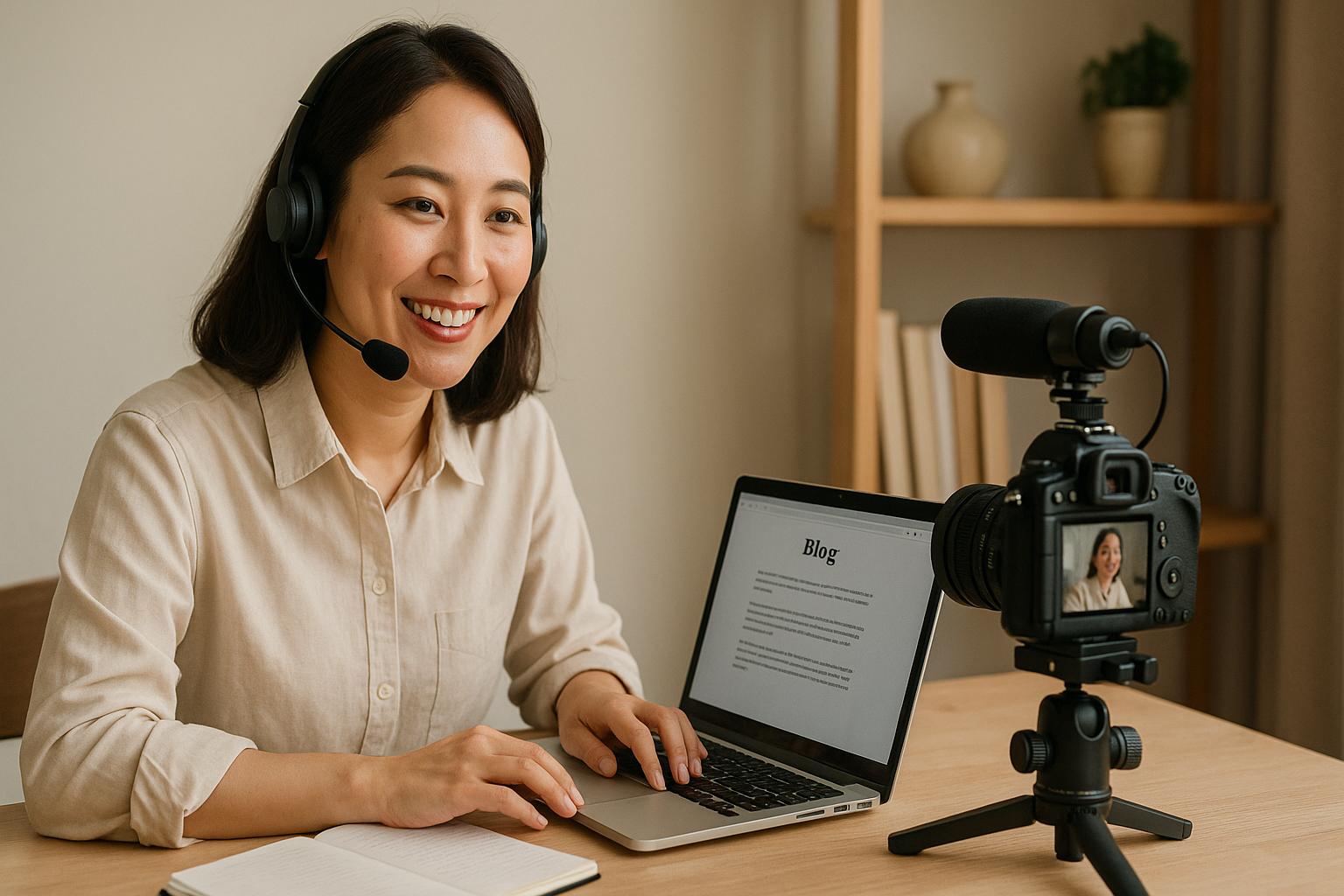 블로그와 유튜브를 활용하는 크리에이터