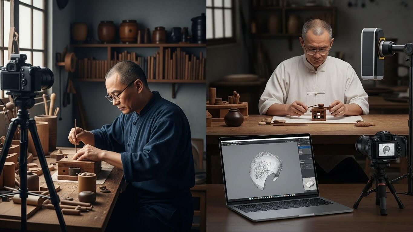 무형문화재 디지털화 관련 사진