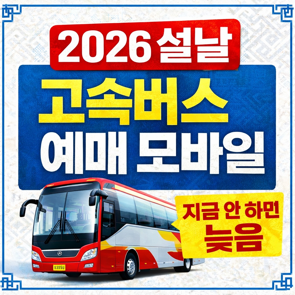 2026 설날 고속버스 예매 모바일