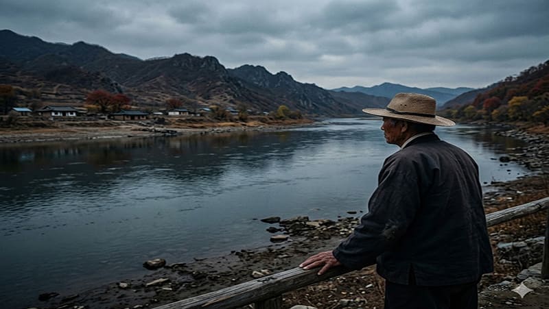 <img src="intro-tuman-river.jpg" alt="두만강의 고요하고 애절한 강 풍경">