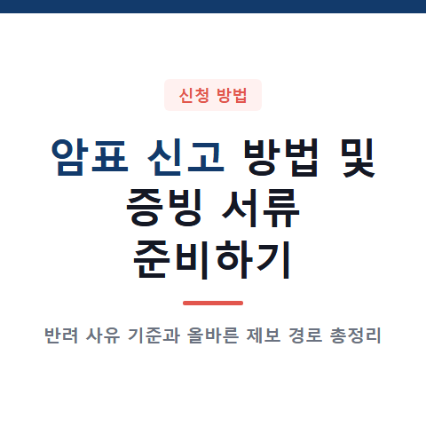 암표 신고 방법 3가지와 증빙 서류 준비 및 반려 사유 기준 4가지 확인