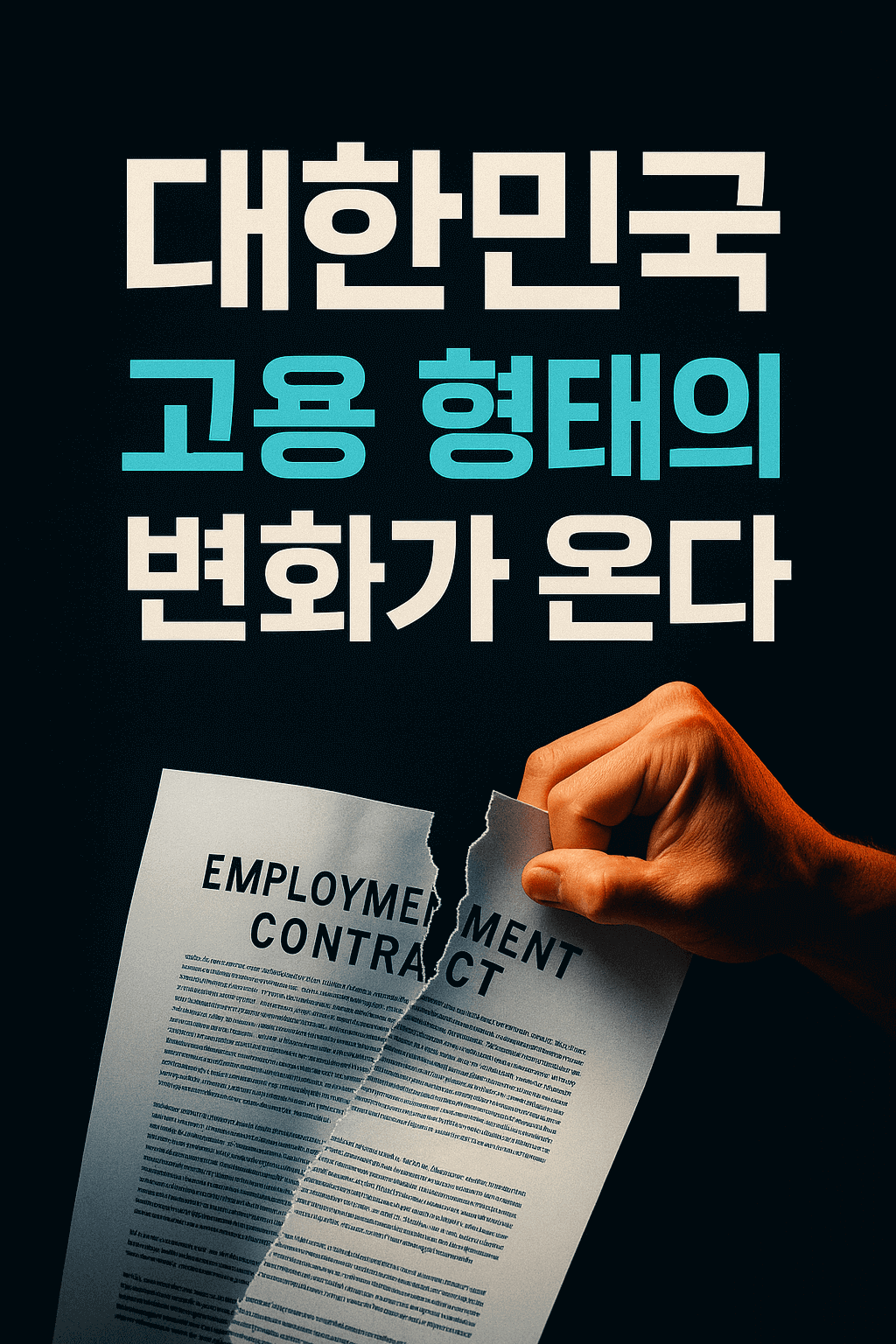 대한민국 고용 형태의 변화가 온다, 알고 계셨나요?