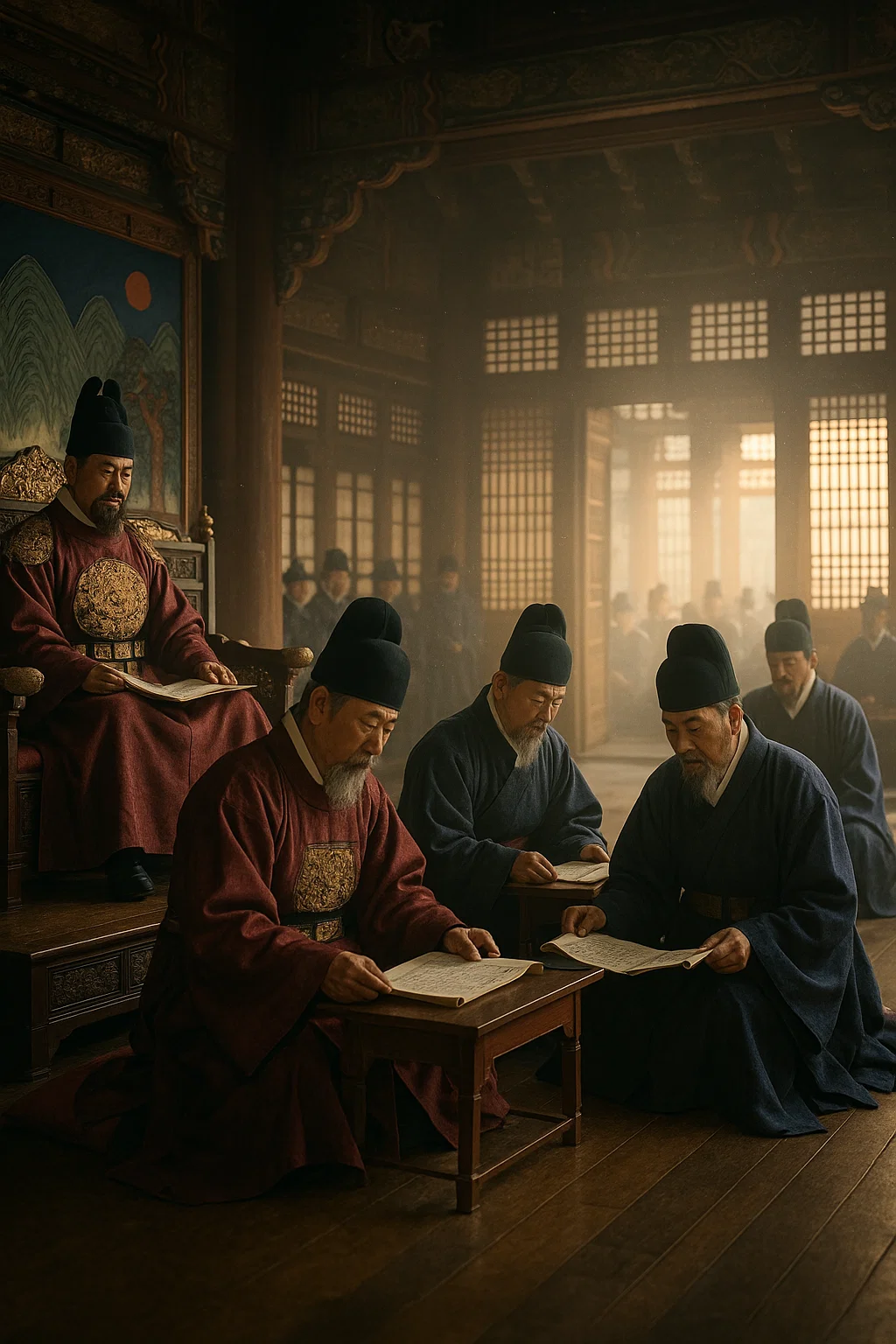 의정부중심,육조약화