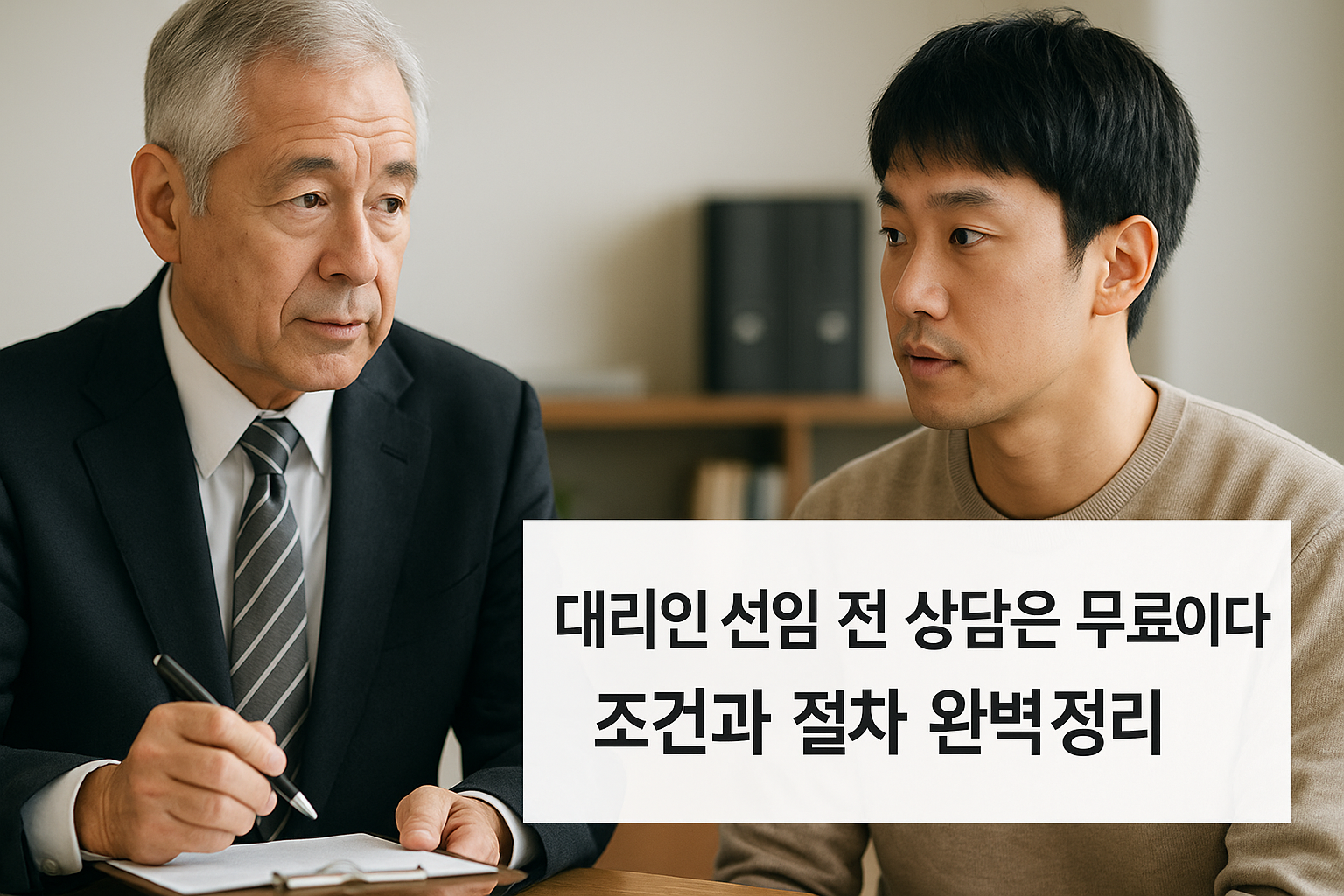 대리인 선임 전 상담은 무료입니다: 조건과 절차 완벽 정리 관련 이미지