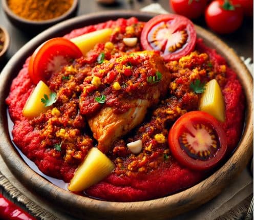 베냉의 아미드시(Amiwo &amp; Miyo): 옥수수 반죽과 소스의 조화