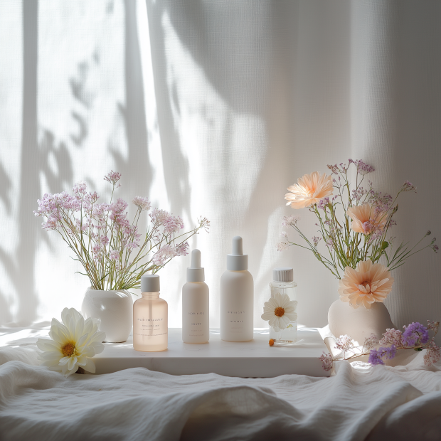 민감성 피부를 위한 봄철 케어(화장품 사진)