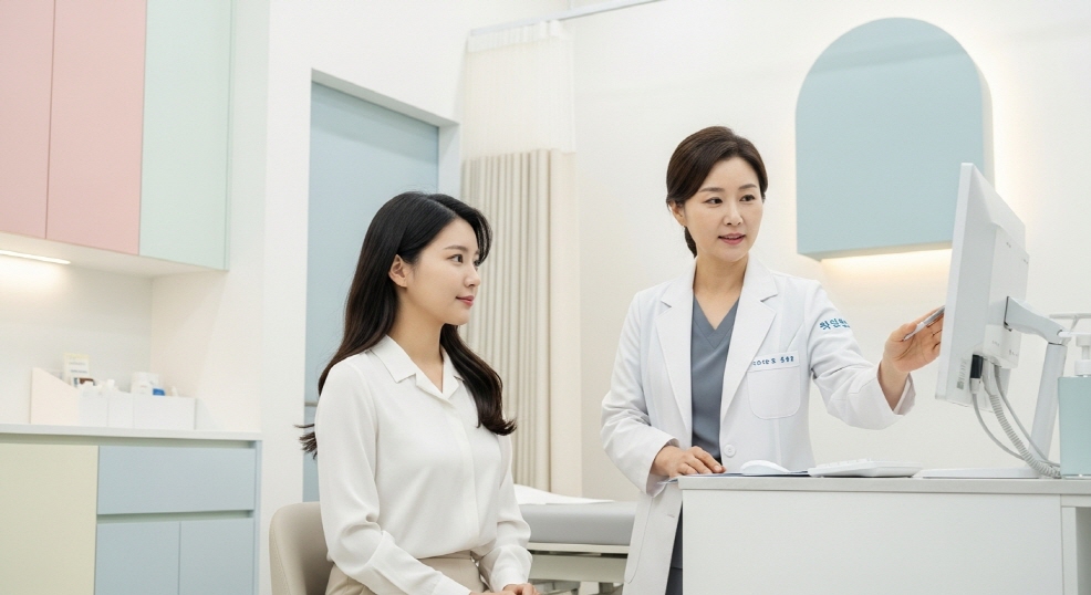 전문 상담을 받는 장면