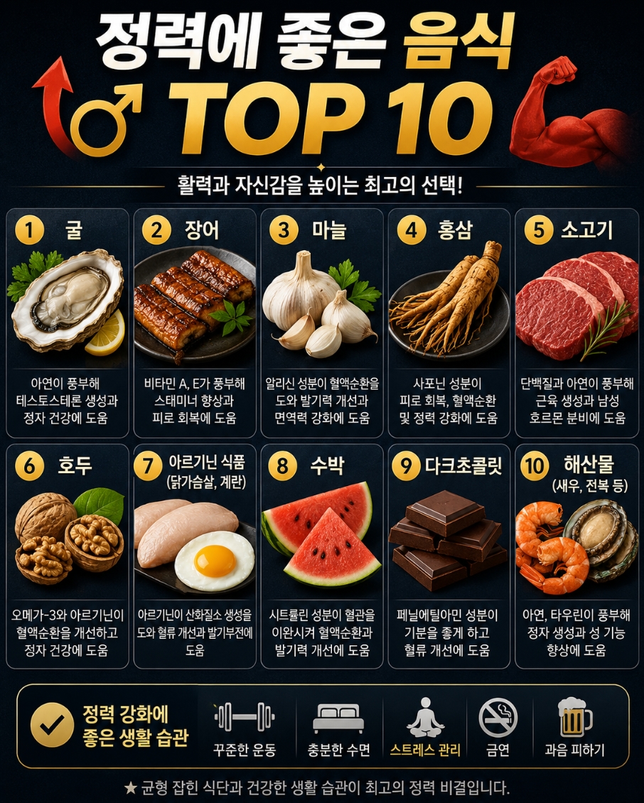 정력에 좋은 음식