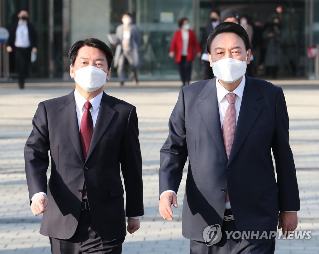 윤석열 안철수 단일화