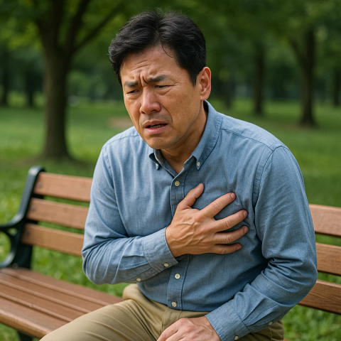 협심증/심근경색 초기 신호인 가슴 통증