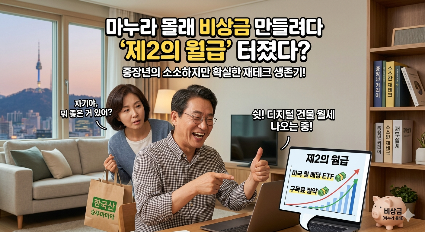 마누라 몰래 비상금 만들려다 '제2의 월급' 터졌다? 중장년의 소소하지만 확실한 재테크 생존기!