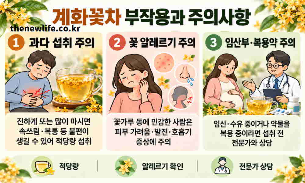 계화꽃차 효능 부작용