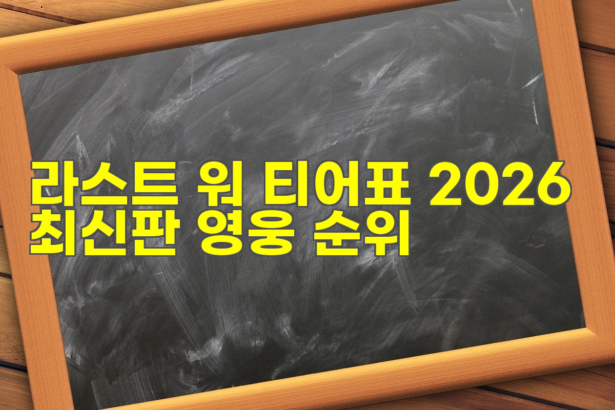라스트 워 티어표