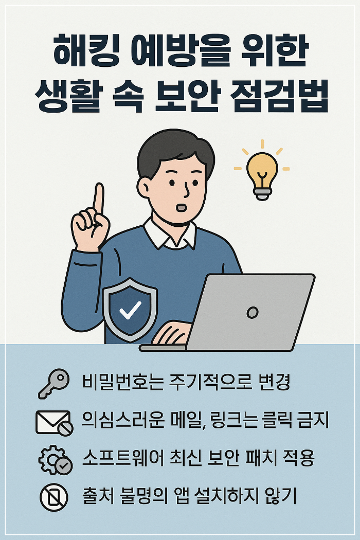 해킹 예방을 위한 생활 속 보안 점검법