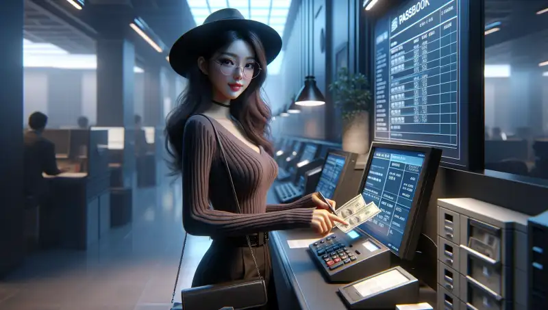 은행에서-통장-만들기-방법으로-계좌만드는-모습