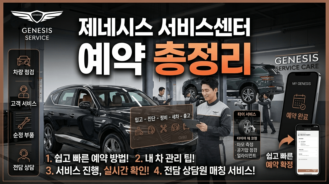 제네시스 서비스센터 정비예약