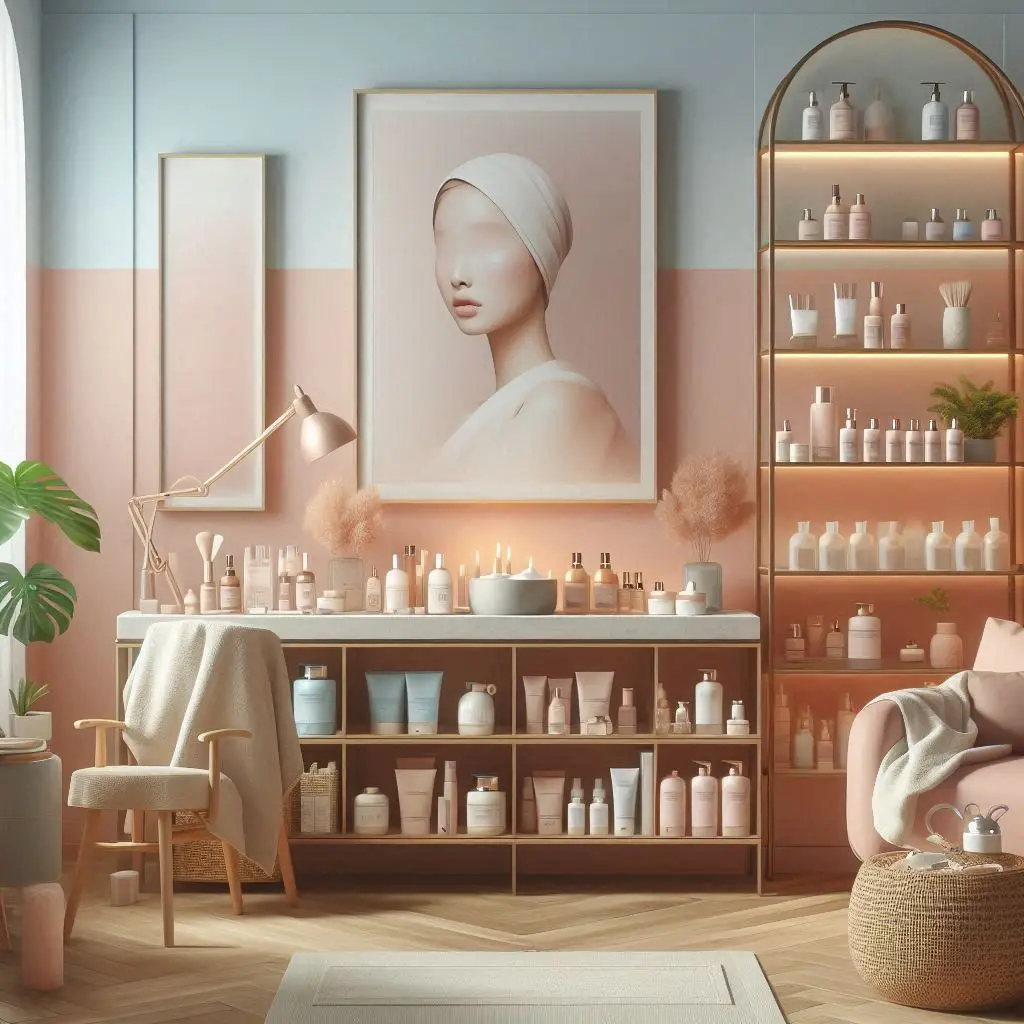 피부,체형관리 샵 배경