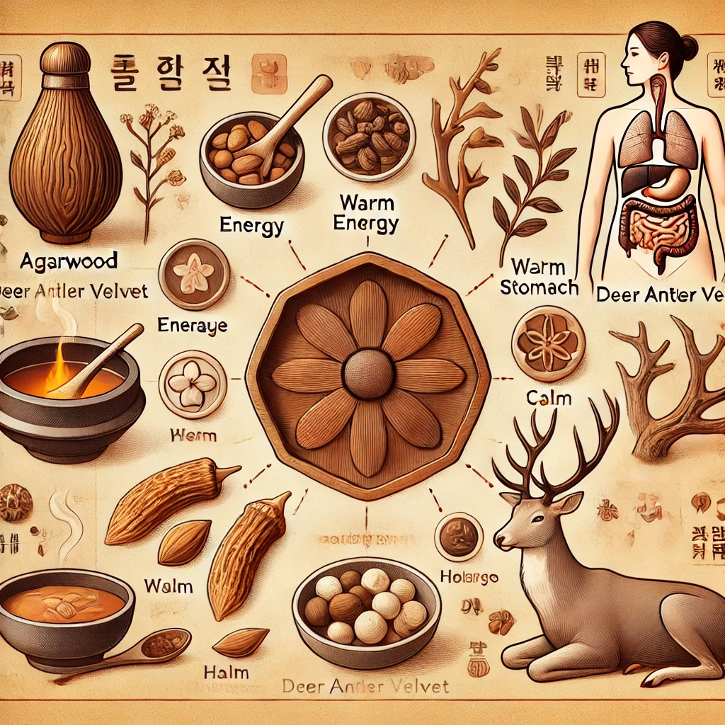 침향과 녹용의 효능 이미지