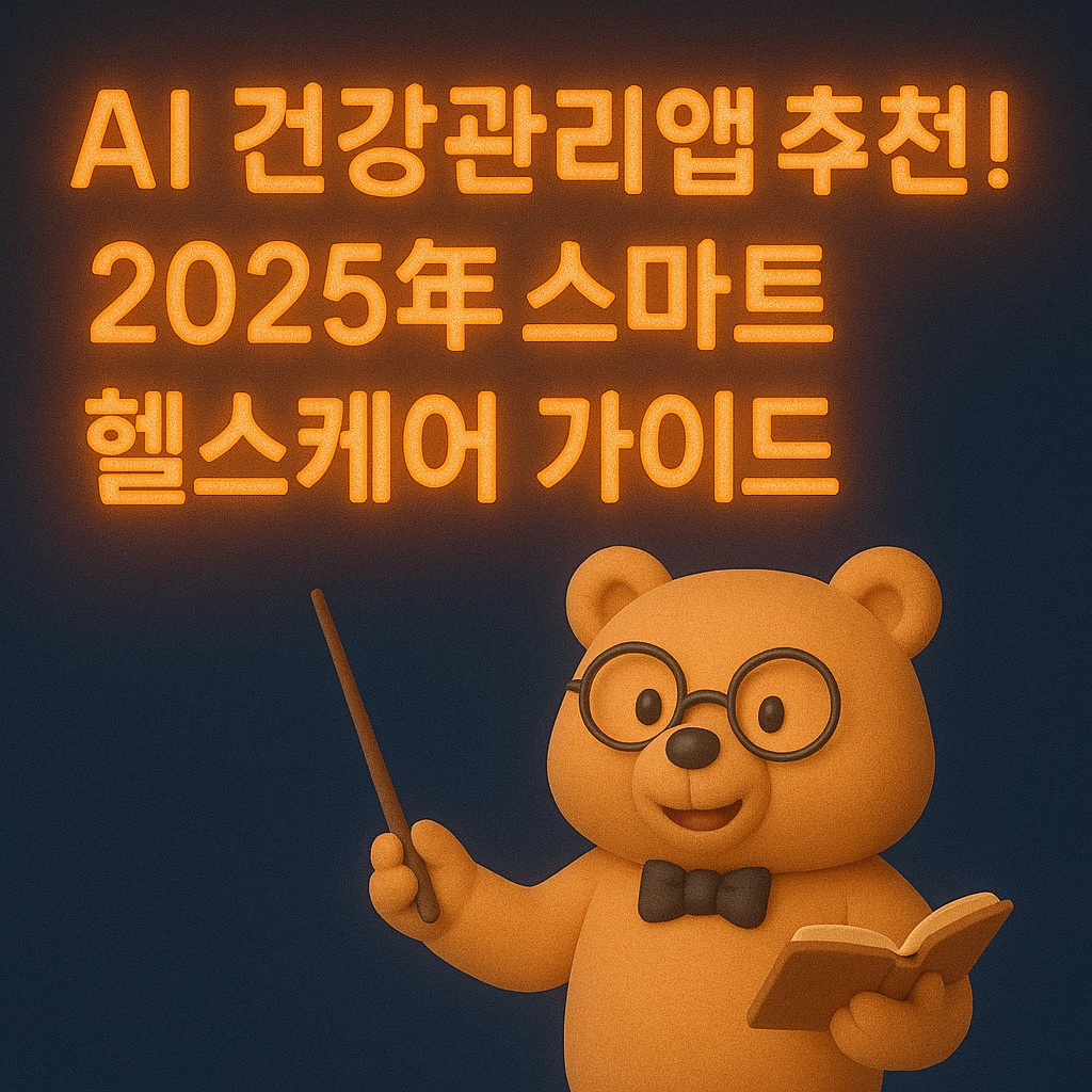 AI 건강관리앱 추천! 2025년 스마트 헬스케어 가이드