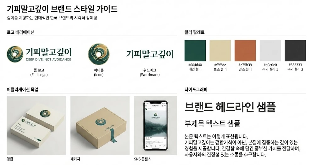 브랜드 스타일 가이드 프롬프트 결과물