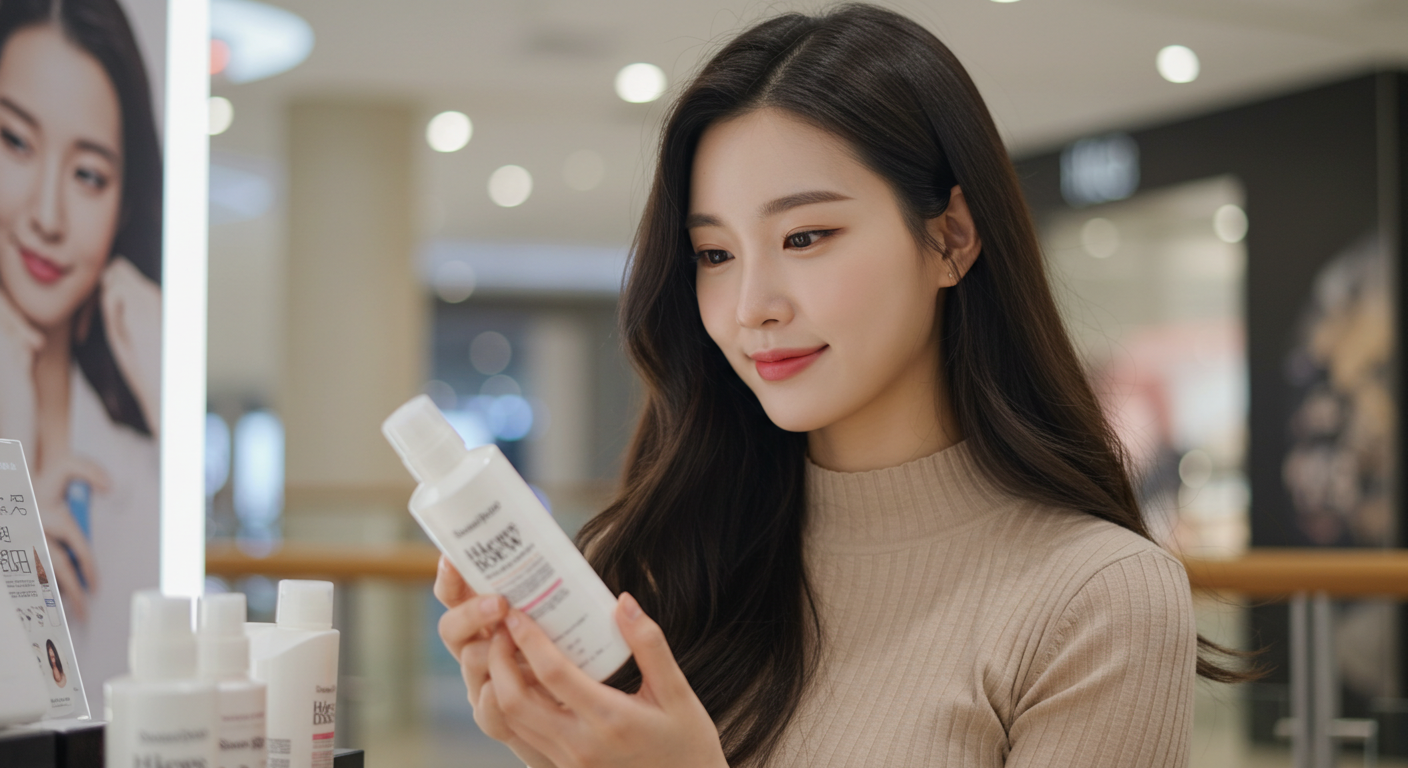 중년 여성 탈모 샴푸