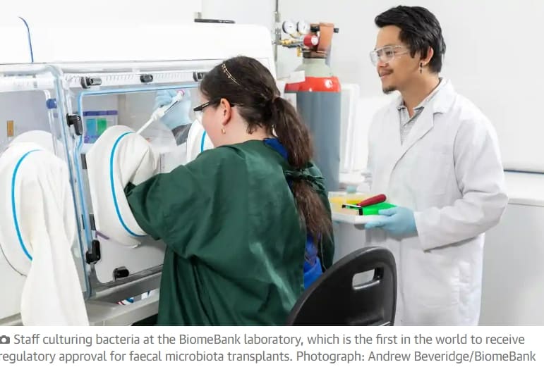 대변 정제 '장내미생물 의약품' 세계 최초 승인 Australia gives world-first approval for faecal transplants to restore gut healt