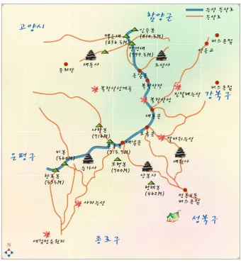 북한산 등산코스 및 등산지도 안내_23