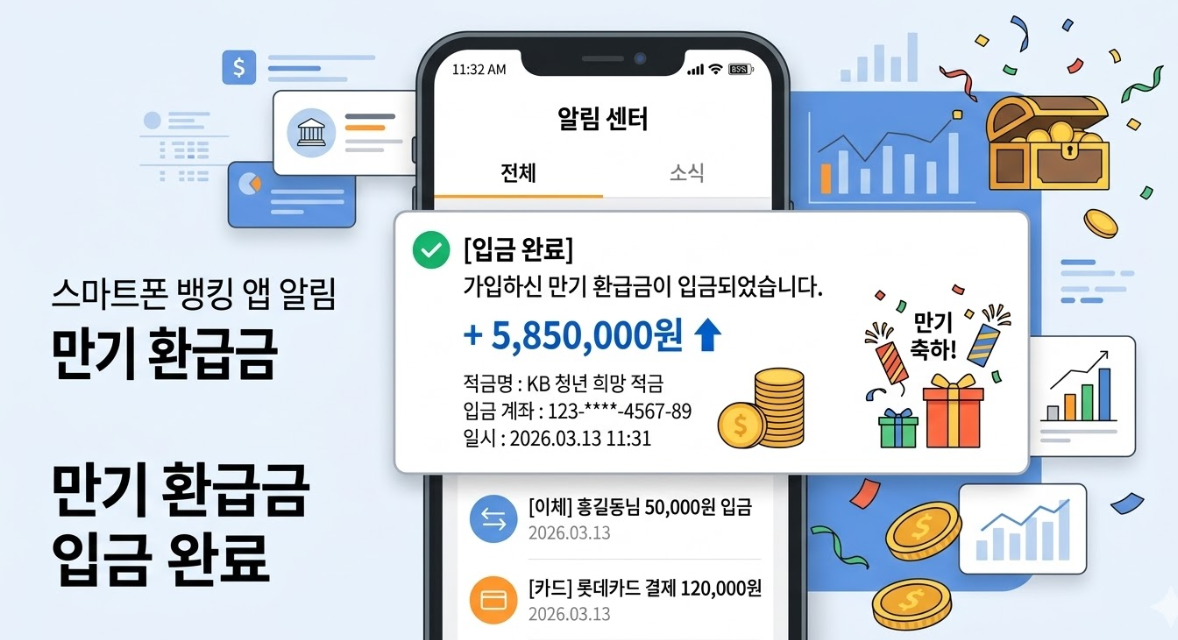 청년도약계좌 만기 환급금 수령 인포그래픽 이미지