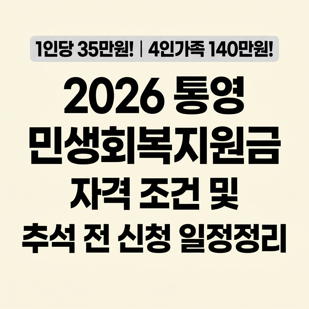 통영 민생회복지원금