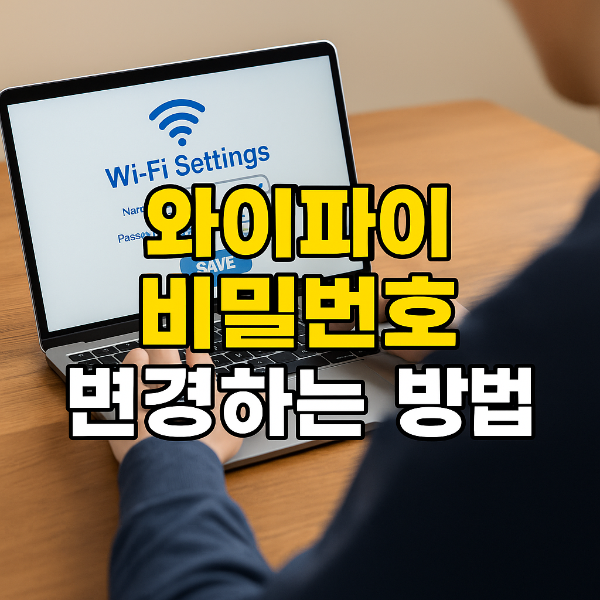 와이파이 비밀번호 변경하는 방법을 안내하는 썸네일