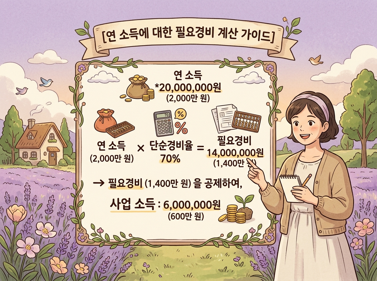 배달라이더 단순경비율 사업소득 자녀장려금 산정 인포그래픽