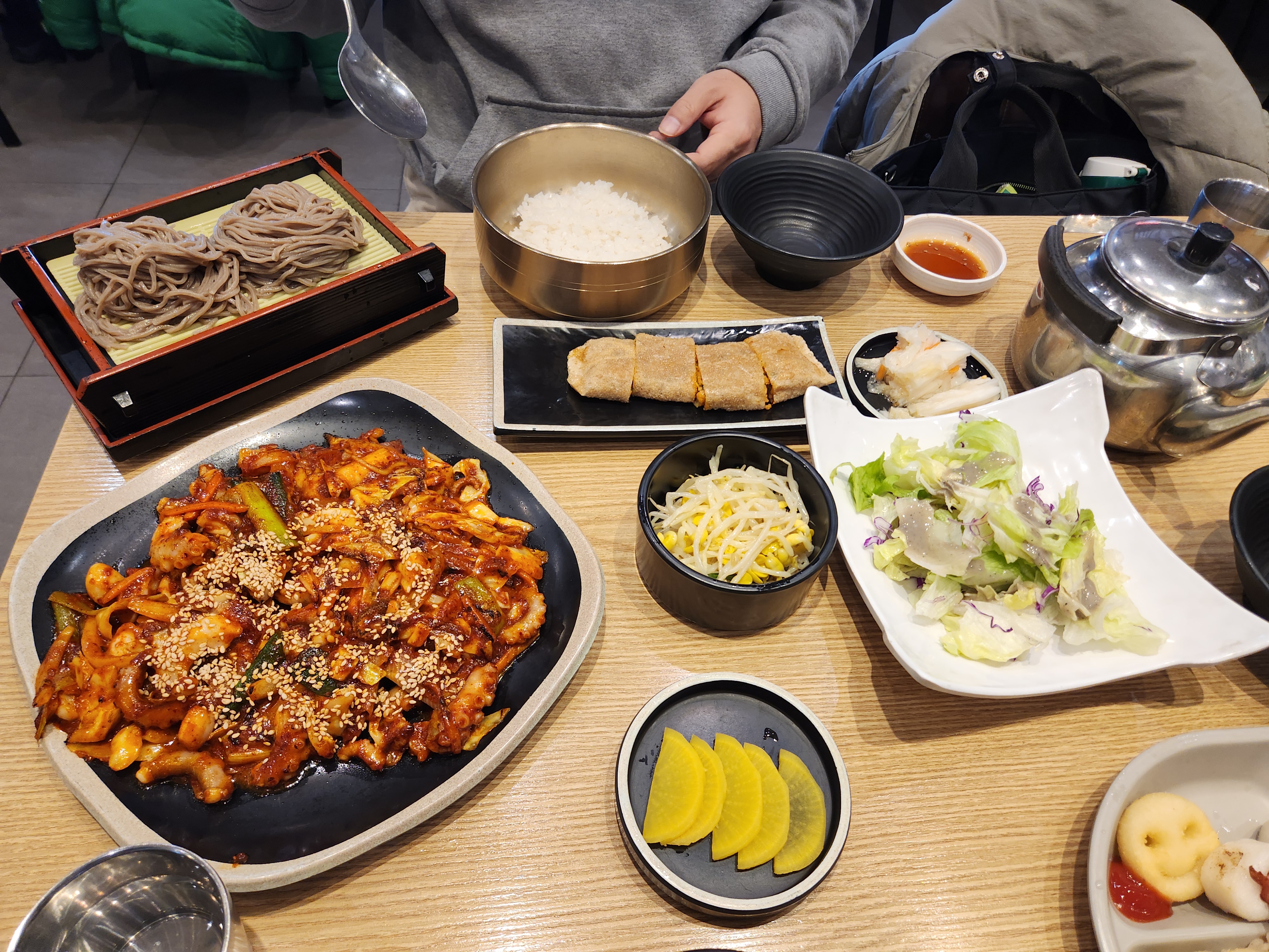 낙지메밀정식2인분