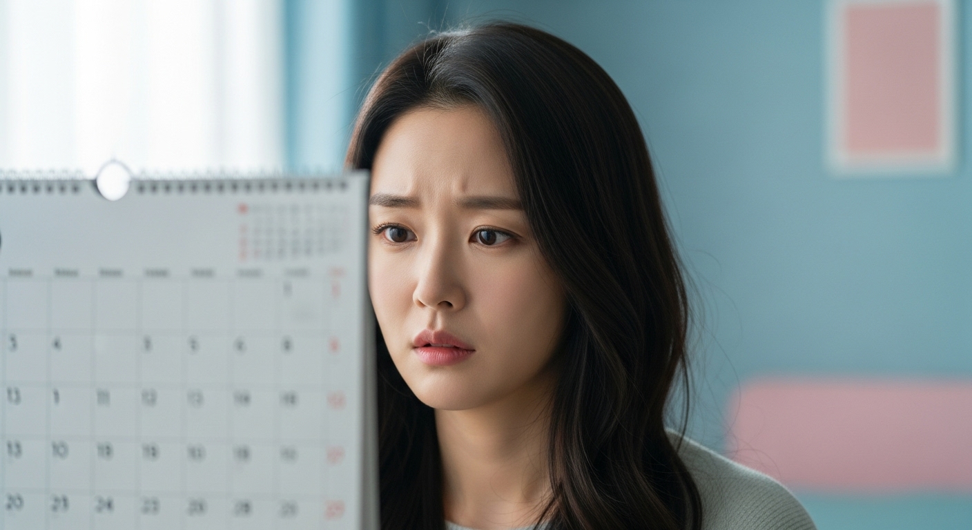 갈색혈, 생리끝물