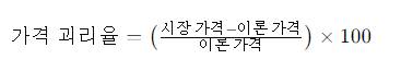 가격괴리율