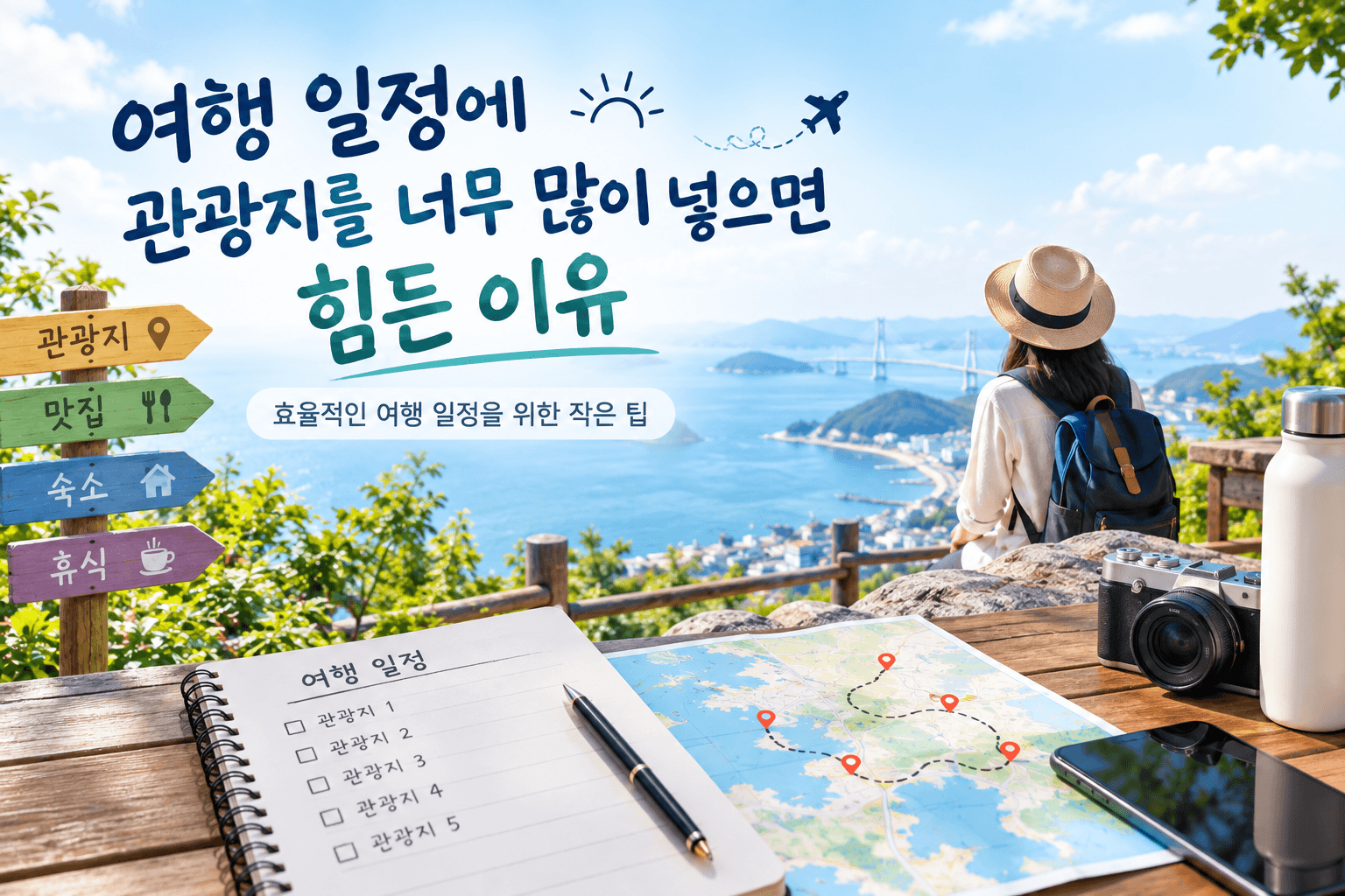 여행 일정에 관광지를 너무 많이 넣으면 힘든 이유