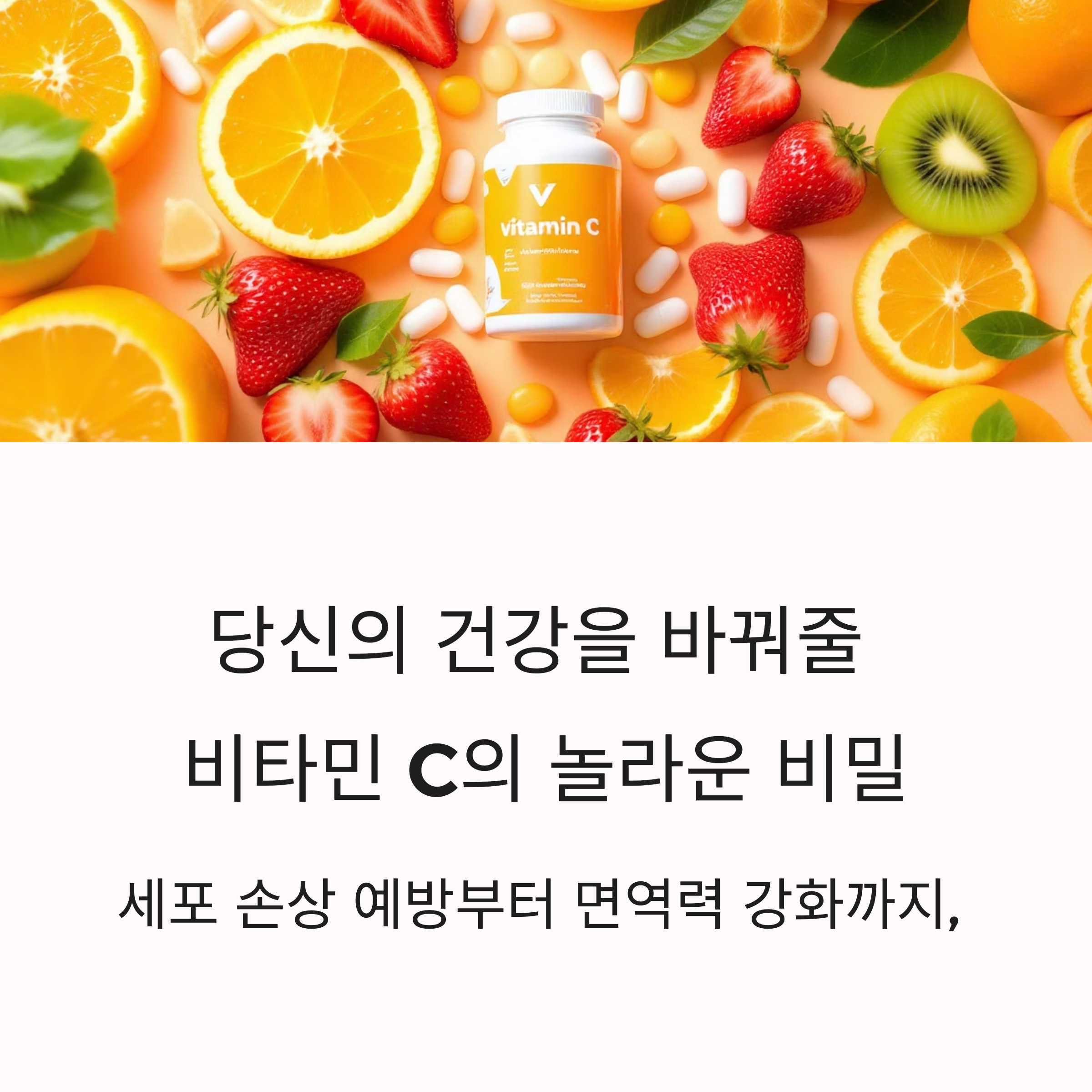 몸에 꼭 필요한 비타민 C: 항산화와 면역력