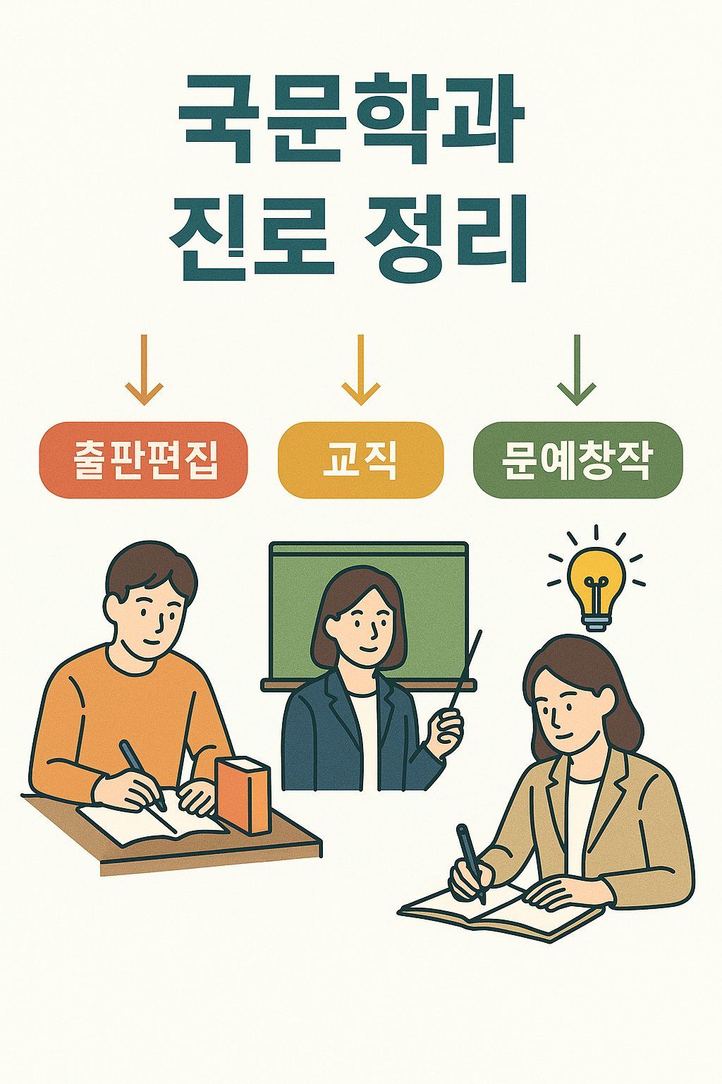국문학과 진로 관련 이미지